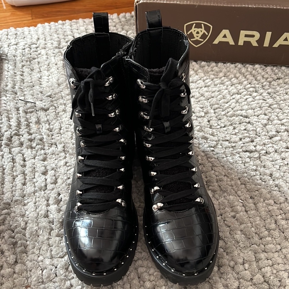 Dolce Vita Croc Embossed combat boots size 10 from Macys